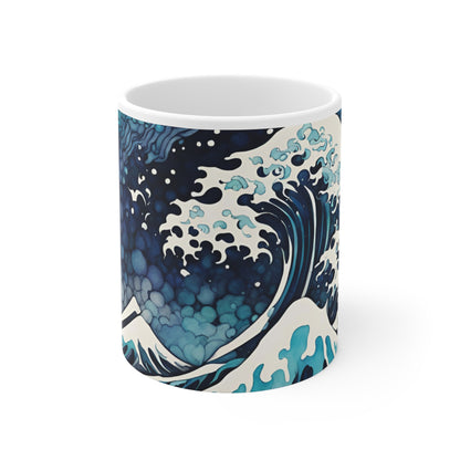 Japanese Waves 01 Mug - Nature's Beauty Collection