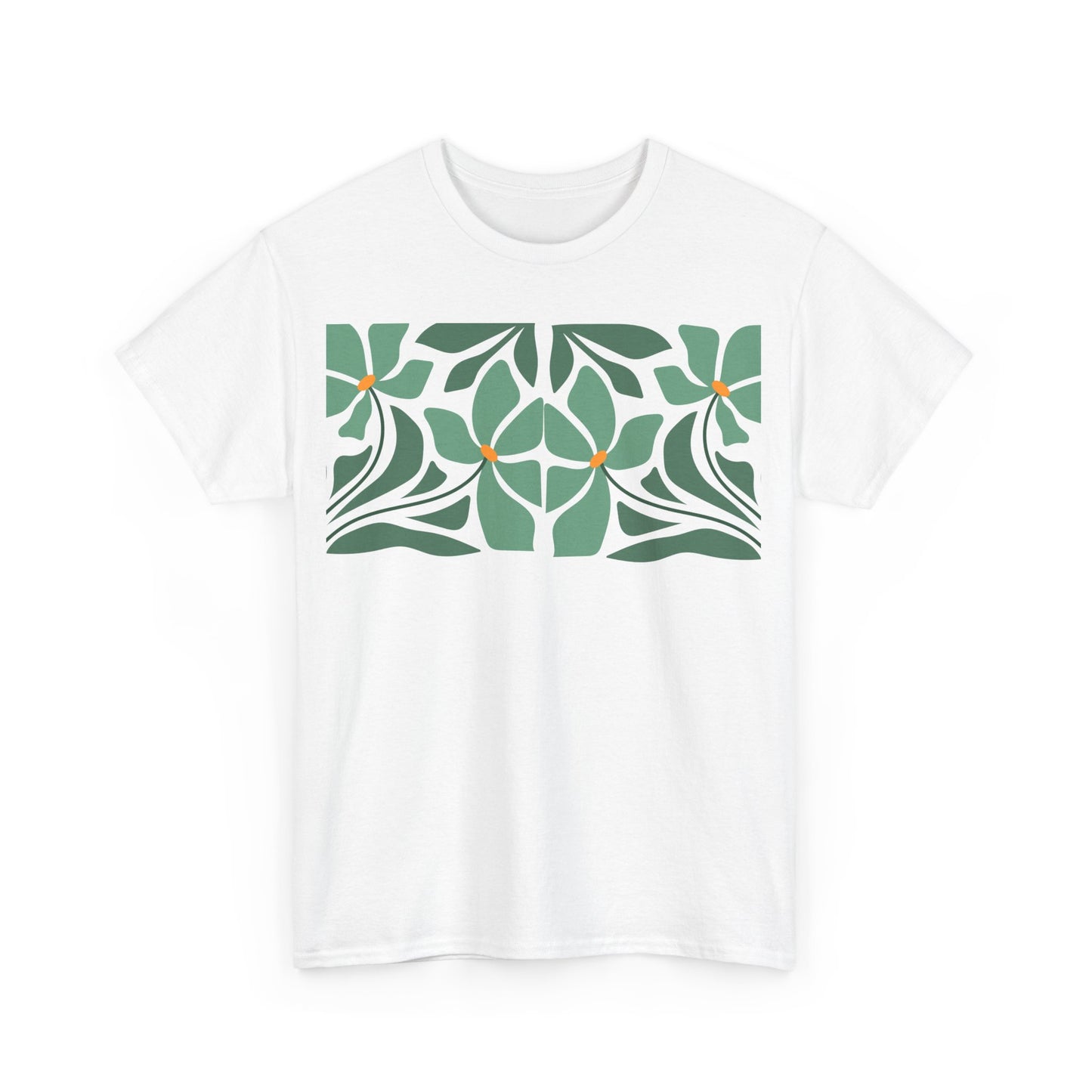 More Abstract Flowers 43 Unisex Heavy Cotton Tee