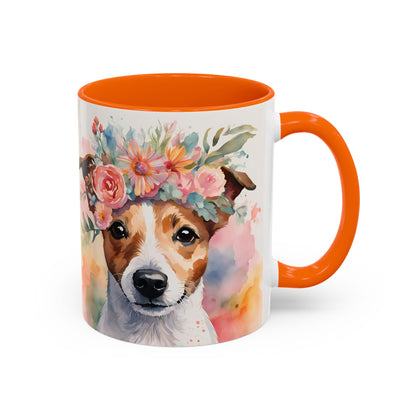 Jack Russell 01 Accent Coffee Mug - Dog Lover Gift