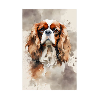 Dogs King Charles Spaniel 03 Matte Vertical Poster