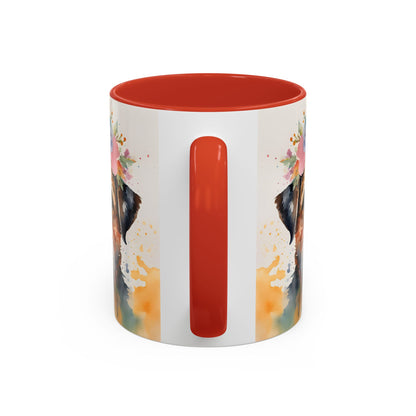 Border Terrier 03 Accent Coffee Mug - Dog Lover Gift