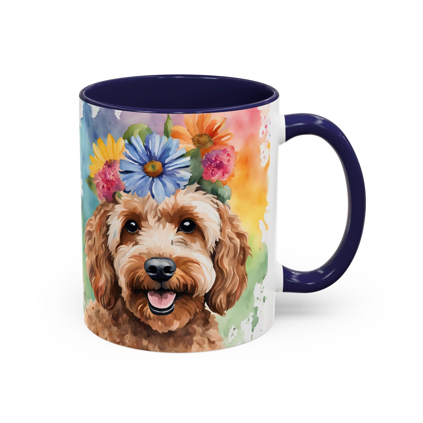 Cockapoo 03 Accent Coffee Mug - Dog Lover Gift