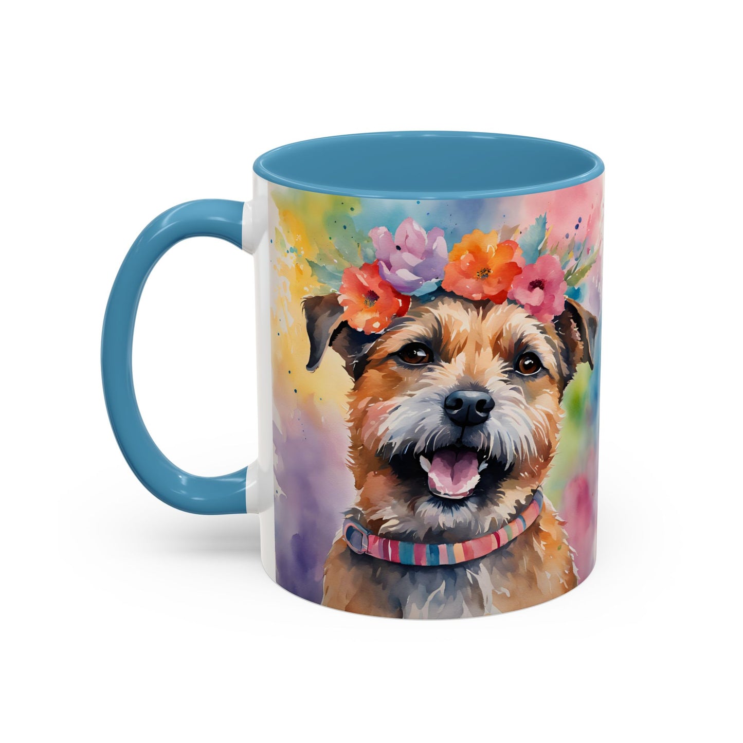 Border Terrier 04 Accent Coffee Mug - Dog Lover Gift