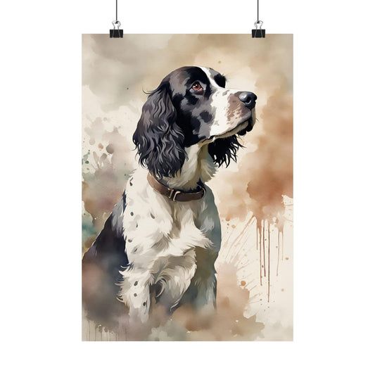 Dogs Springer Spaniel 04 Matte Vertical Poster