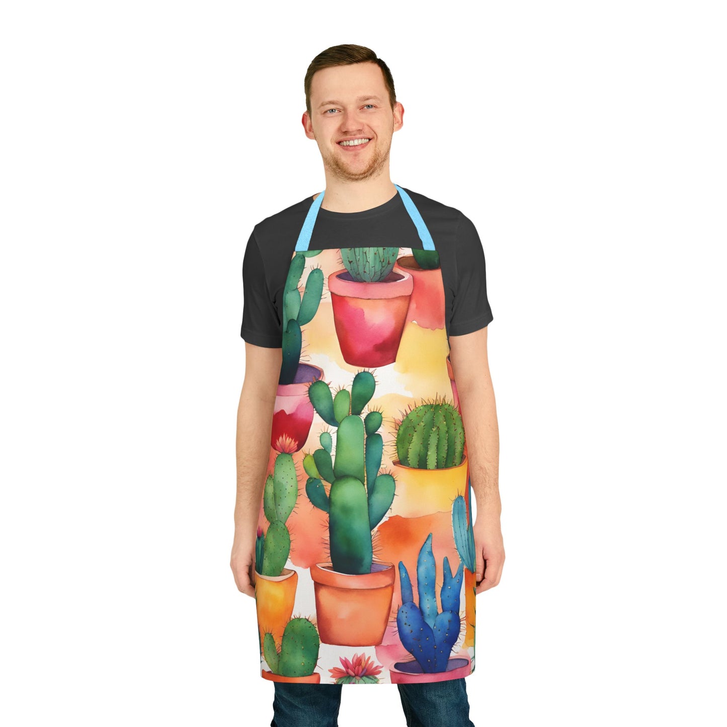 Multi Cacti 1 Adult Apron (AOP)