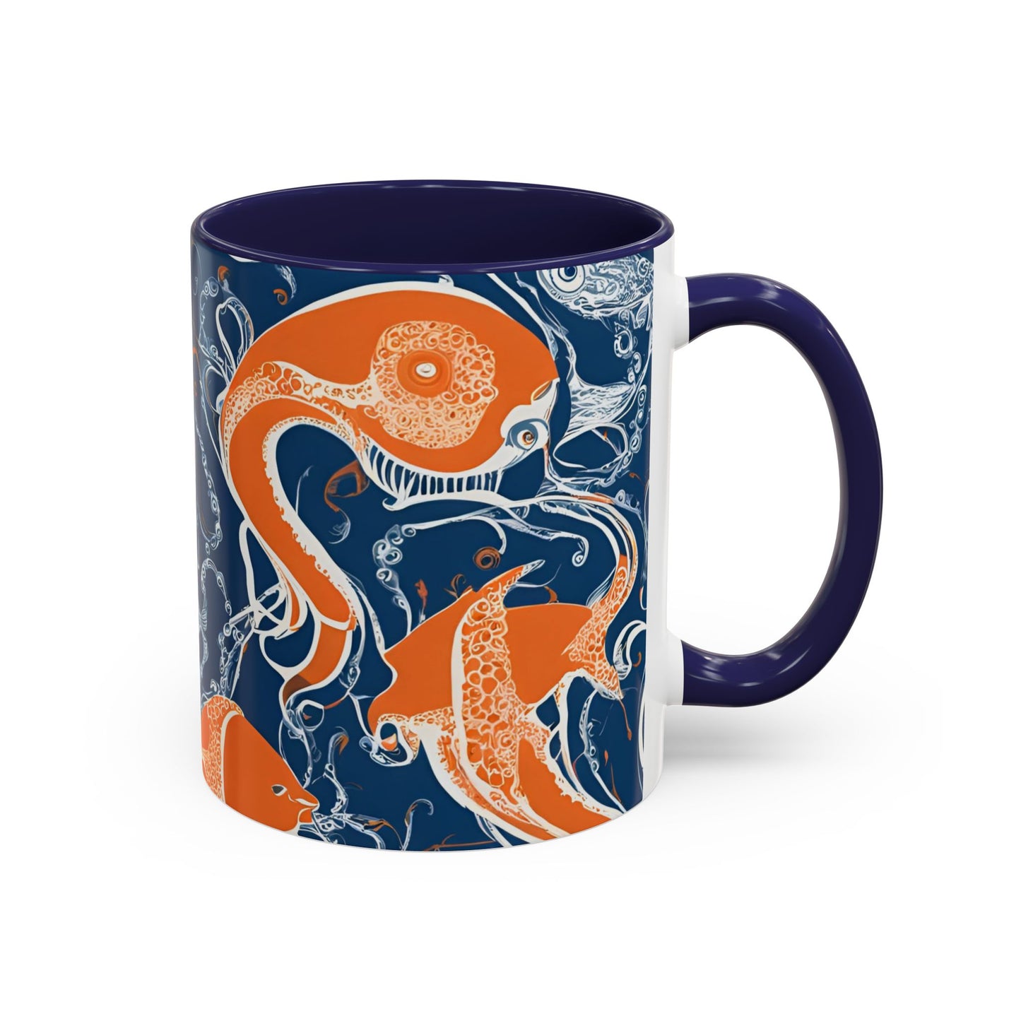 Orange Fish 10 Accent Coffee Mug (11oz)