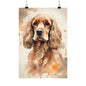 Dogs Cocker Spaniel 03 Matte Vertical Poster