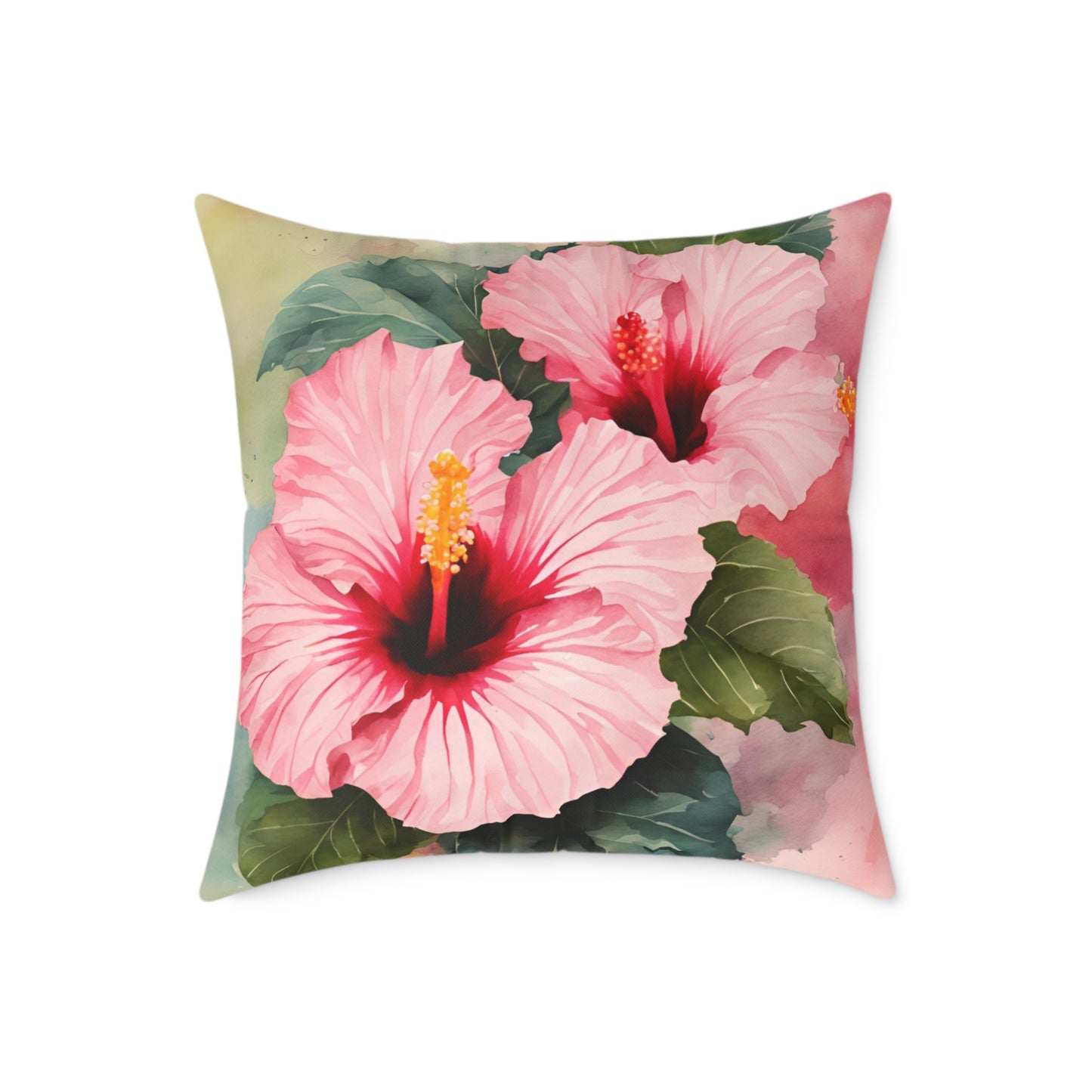 Hibiscus 03 Poly Pillow - Natures Beauty Design