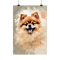 Dogs Pomeranian 04 Matte Vertical Poster