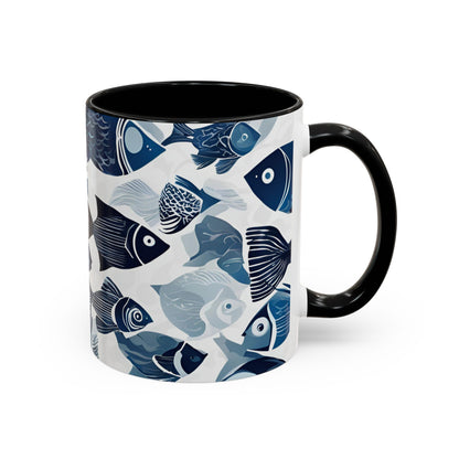 Fish 12 Accent Coffee Mug (11oz)