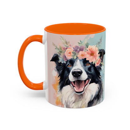 Border Collie 02 Accent Coffee Mug - Dog Lover Gift