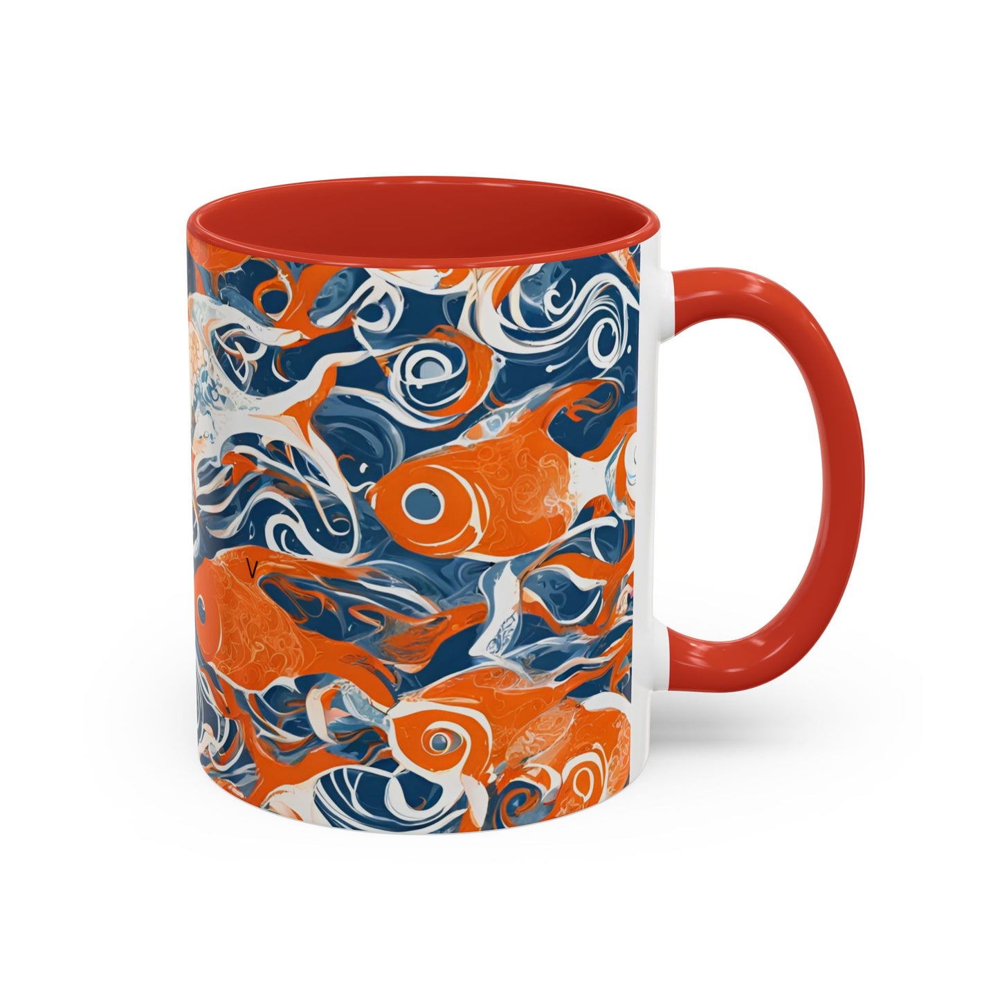 Orange Fish 09 Accent Coffee Mug (11oz)