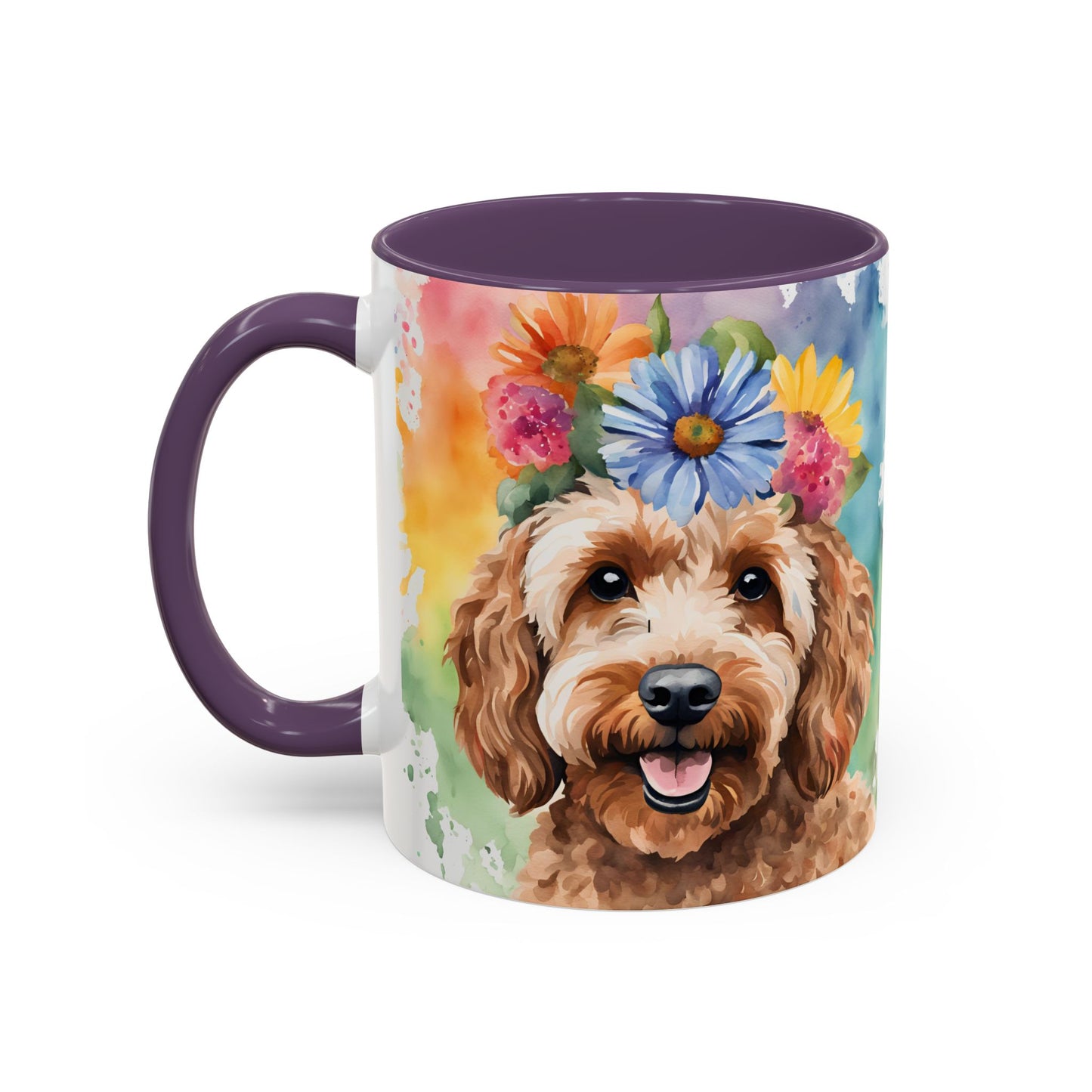 Cockapoo 03 Accent Coffee Mug - Dog Lover Gift