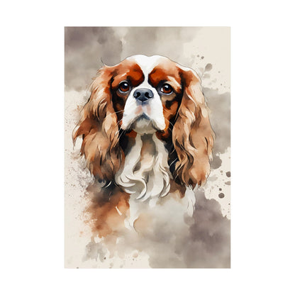 Dogs King Charles Spaniel 03 Matte Vertical Poster