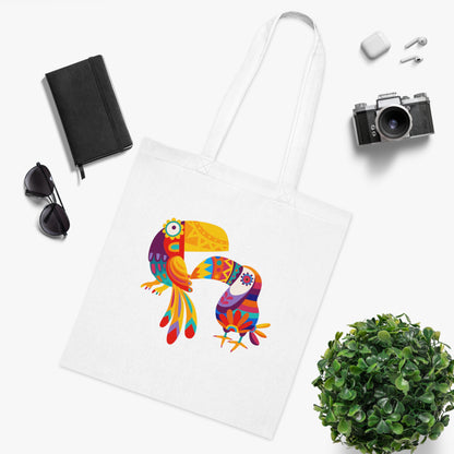 Funky birds 08 Cotton Tote