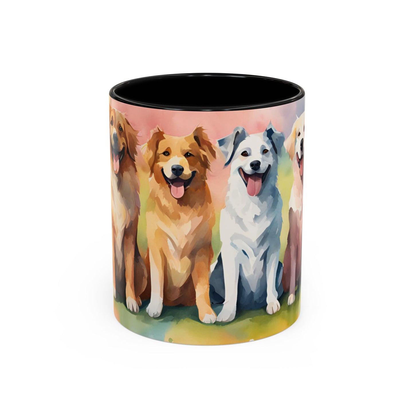 Multicoloured Doggies 8 Accent Mug 11oz
