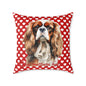 Personalized Valentine Cavalier King Charles Spaniel Poly Cushion/Pillow 5 sizes