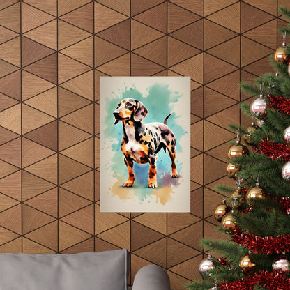 Dogs Dachshund 04 Matte Vertical Poster