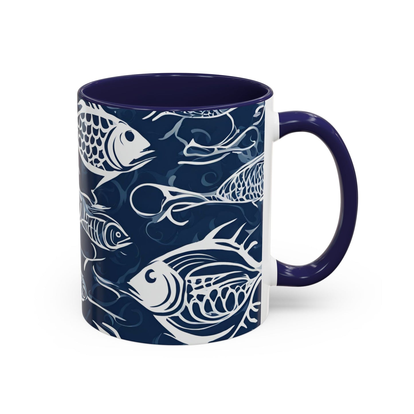 Fish 03 Accent Coffee Mug (11oz)