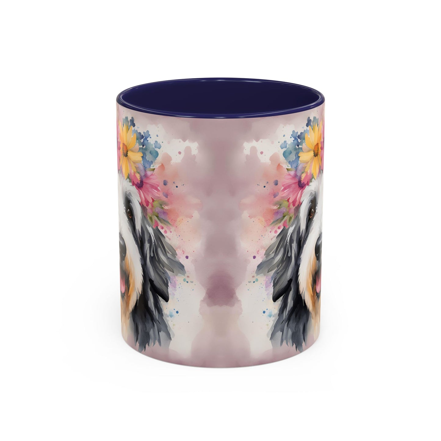 Bearded Collie 01 Accent Coffee Mug - Dog Lover Gift