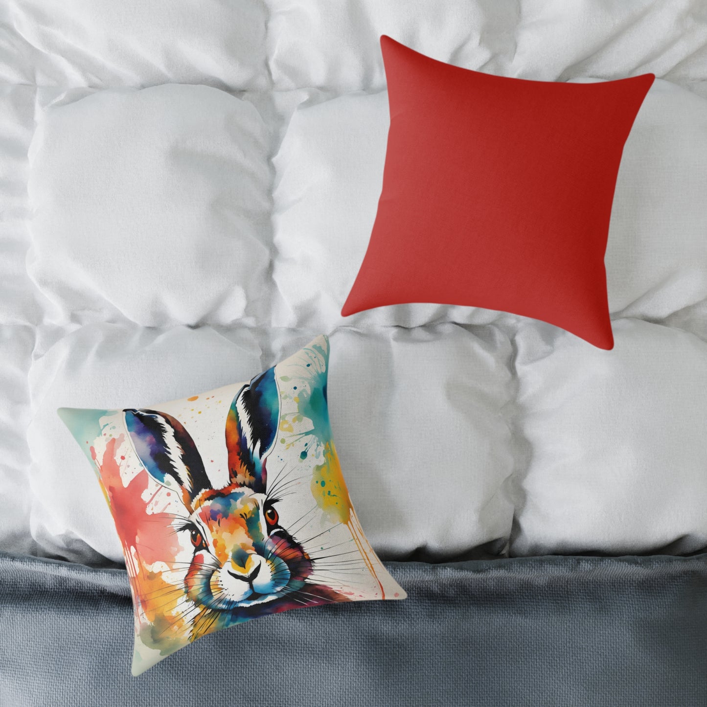 Hare 01 Poly Pillow - Natures Beauty Design