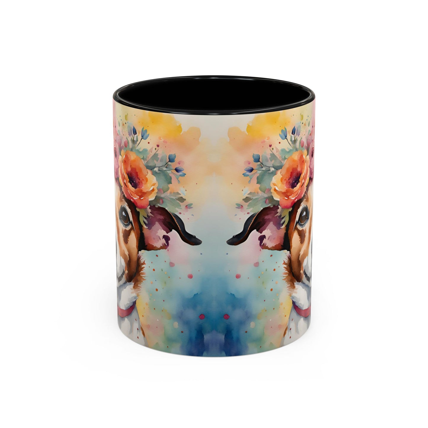 Jack Russell 04 Accent Coffee Mug - Dog Lover Gift