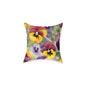 Pansies 03 Poly Pillow - Natures Beauty Design
