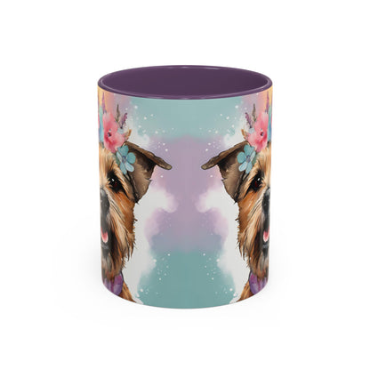 Border Terrier 02 Accent Coffee Mug - Dog Lover Gift