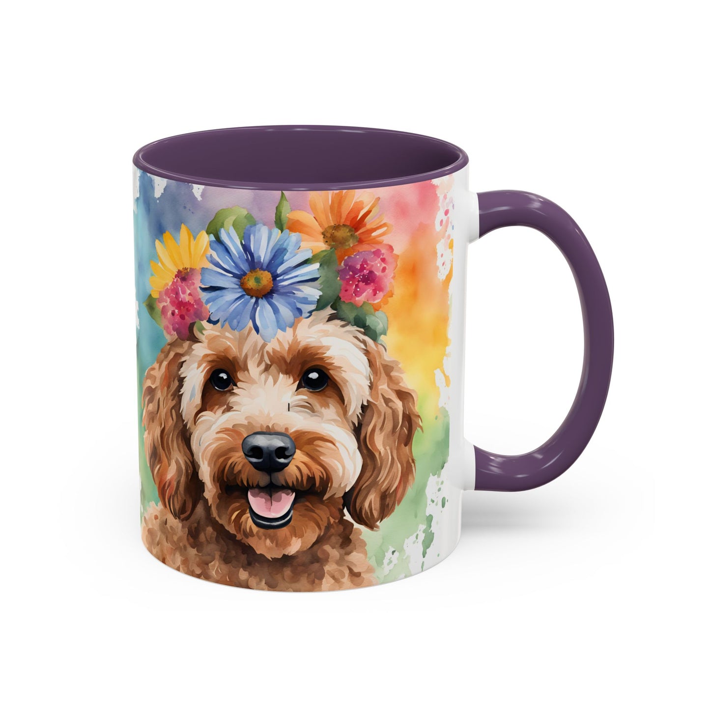 Cockapoo 03 Accent Coffee Mug - Dog Lover Gift