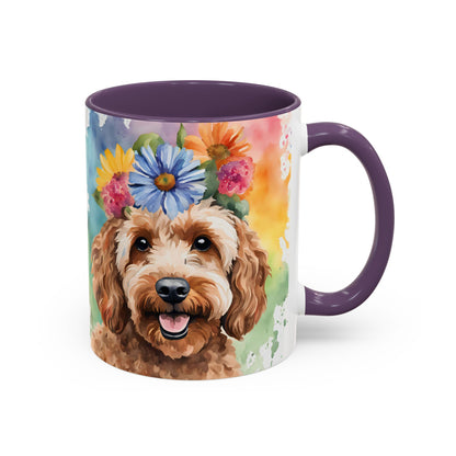 Cockapoo 03 Accent Coffee Mug - Dog Lover Gift