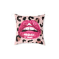 Cheetah Lips Poly Pillow