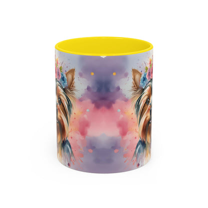 Yorkshire Terrier 01 Accent Coffee Mug - Dog Lover Gift