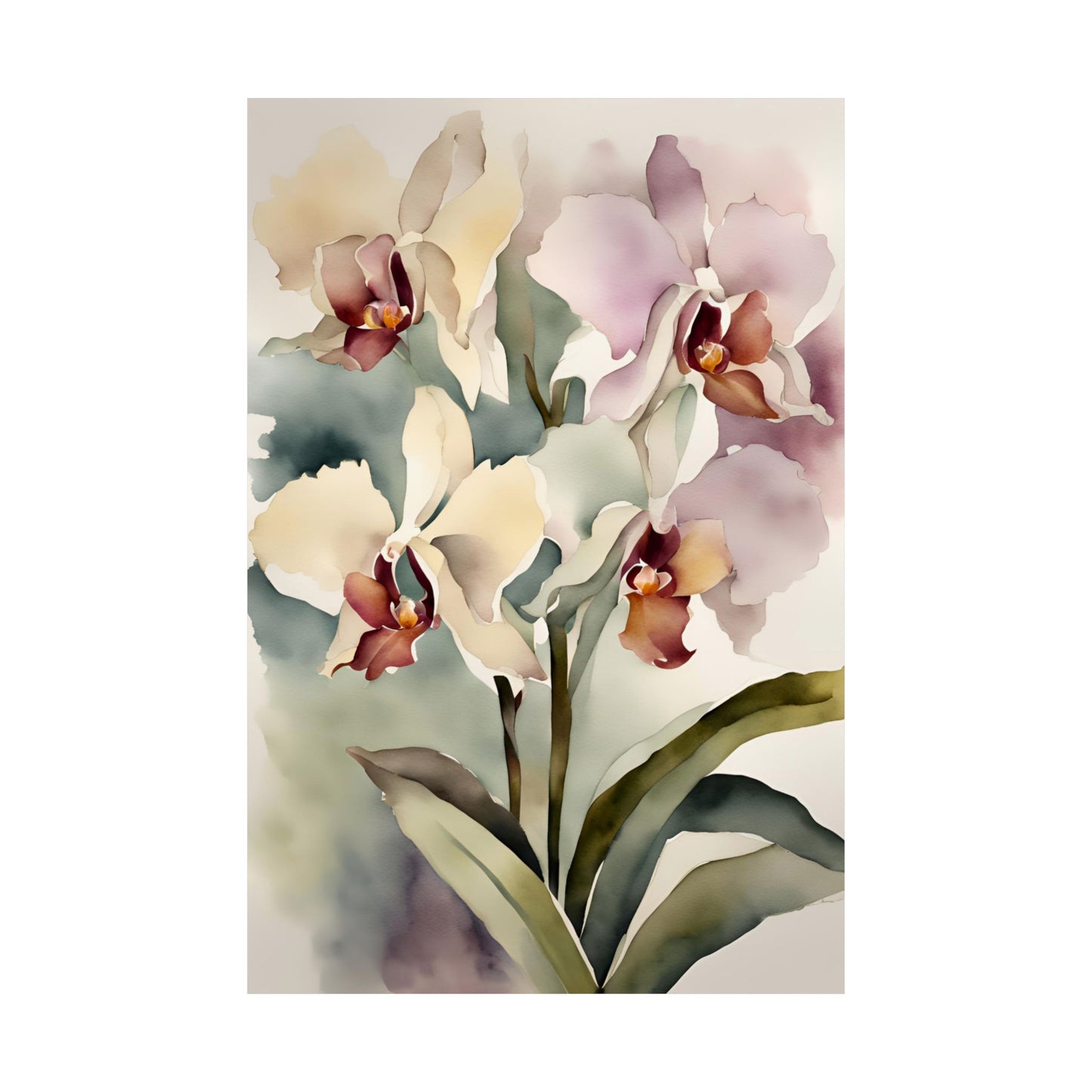 Orchids 02 Matte Vertical Poster