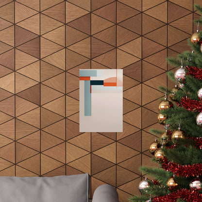 Retro abstract 4 Matte Vertical Posters
