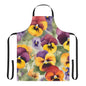 Pansies 04 Apron 5-Color Straps