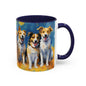 Multicolored Doggies 1 Accent Mug 11oz