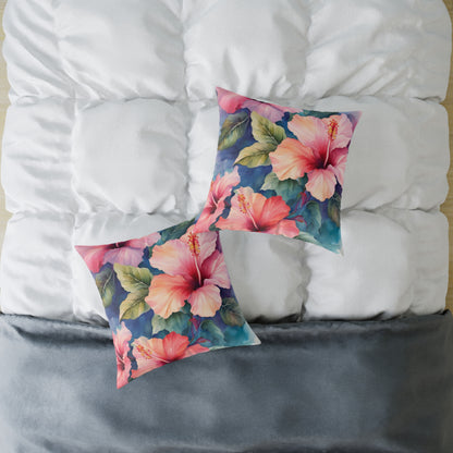 Hibiscus 02 Poly Pillow - Natures Beauty Design