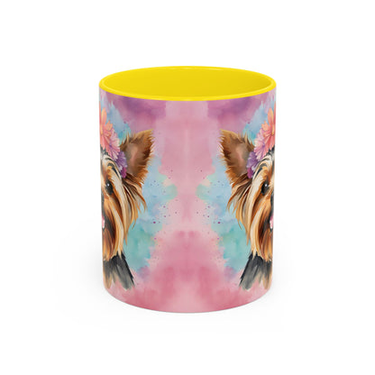 Yorkshire Terrier 02 Accent Coffee Mug - Dog Lover Gift