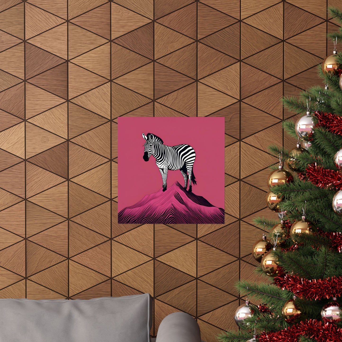 Lone Collection Zebra 10 Matte Square Posters