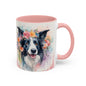 Border Collie 01 Accent Coffee Mug - Dog Lover Gift