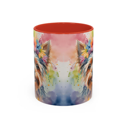 Yorkshire Terrier 03 Accent Coffee Mug - Dog Lover Gift
