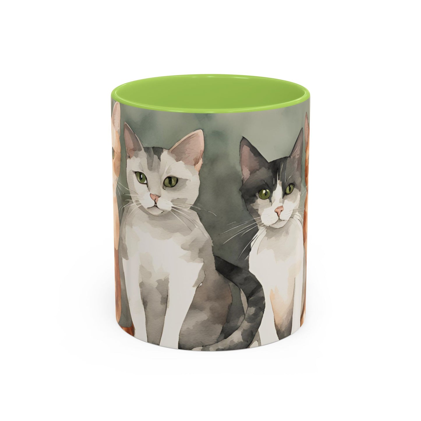 Kitties in a Row 1 Accent Mug 11oz