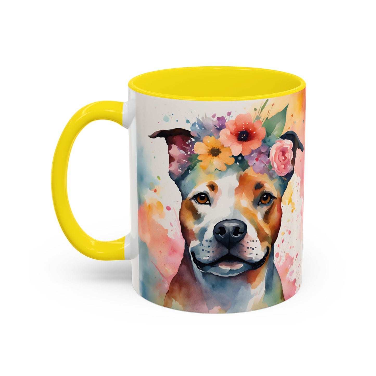 Staffordshire Bull Terrier 03 Accent Coffee Mug - Dog Lover Gift