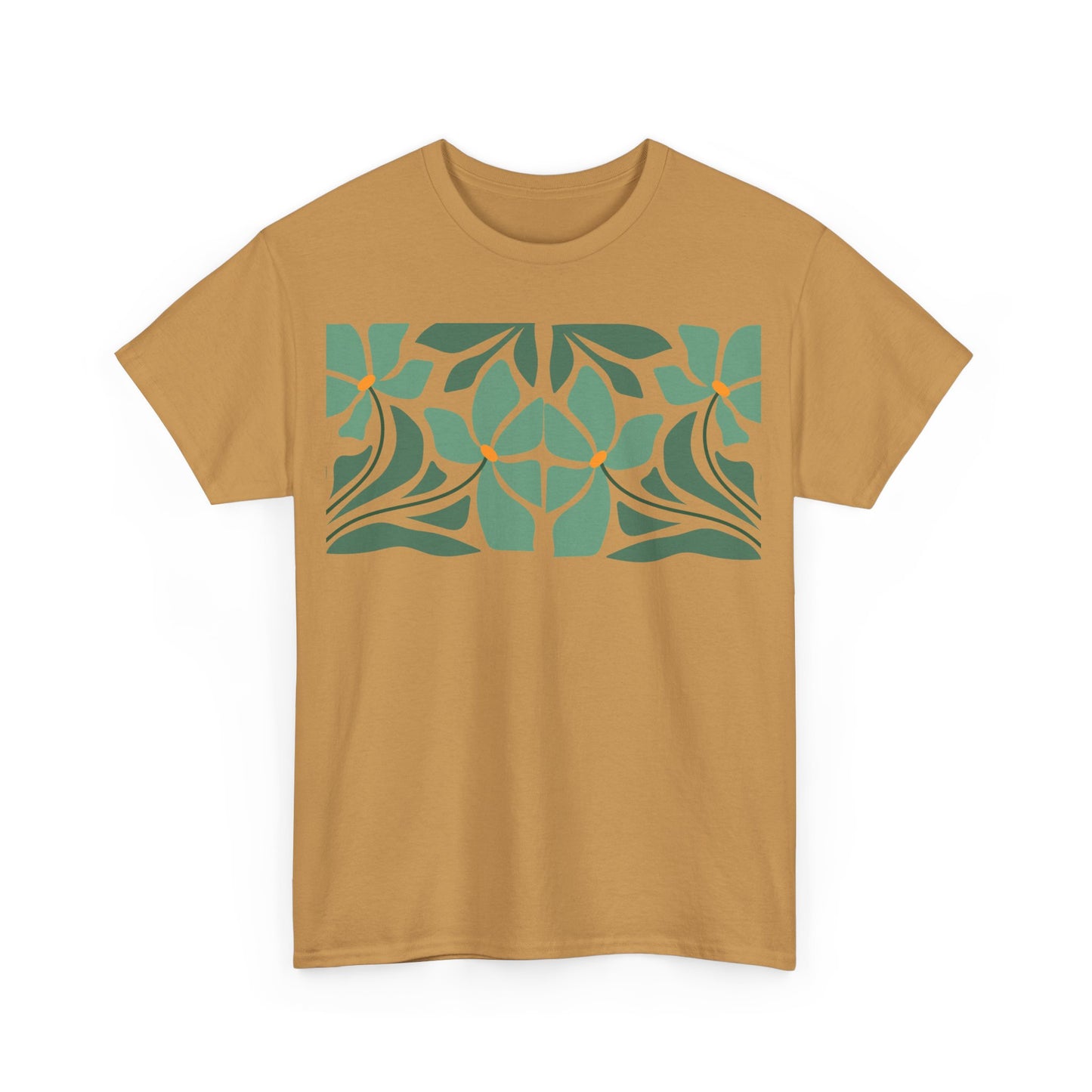 More Abstract Flowers 43 Unisex Heavy Cotton Tee
