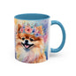 Pomeranian 04 Accent Coffee Mug - Dog Lover Gift