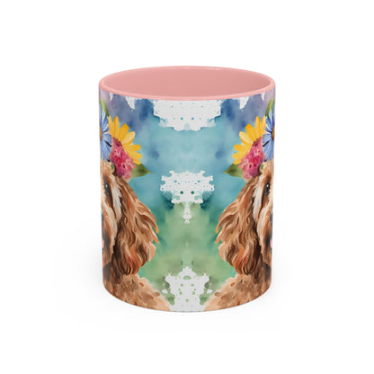 Cockapoo 03 Accent Coffee Mug - Dog Lover Gift