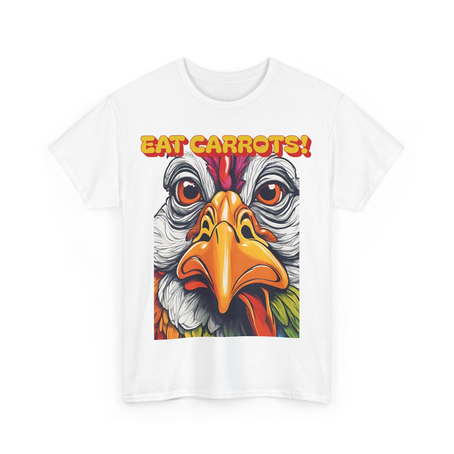 Eat Carrots Unisex Heavy Cotton Tee