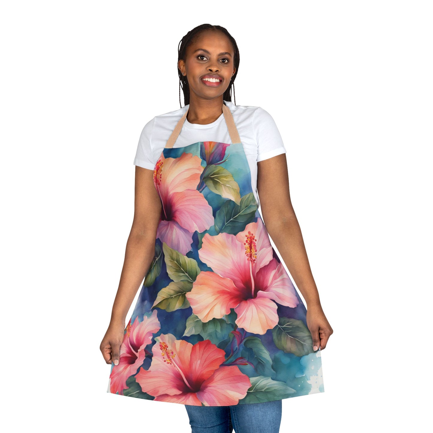 Hibiscus 02 Apron 5-Color Straps