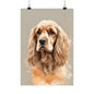 Dogs Cocker Spaniel 01 Matte Vertical Poster