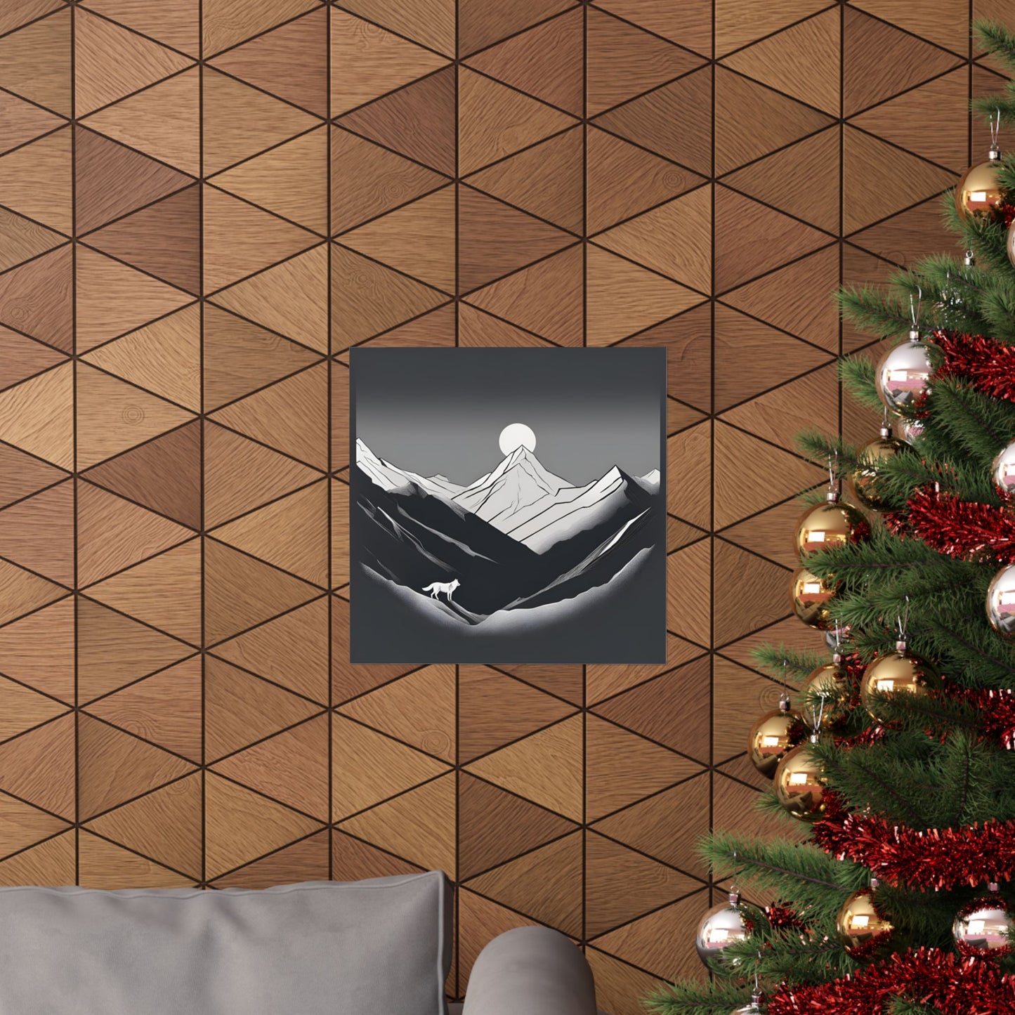 Lone Collection Wolf 13 Matte Square Posters